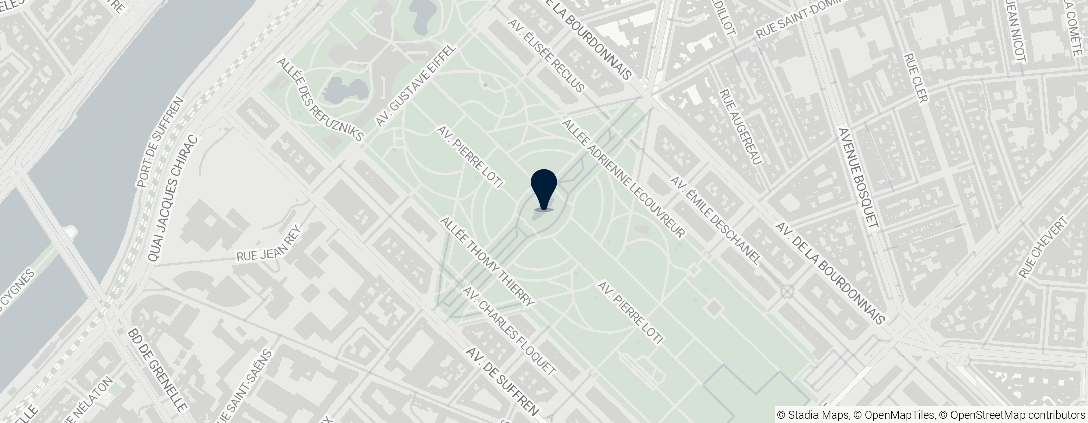 Map of Champ de Mars