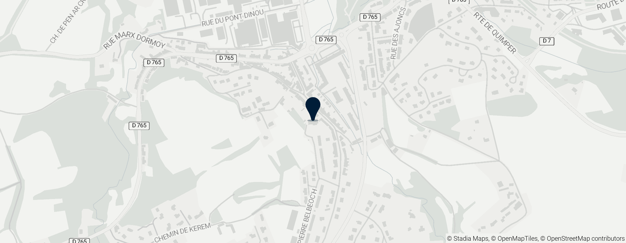 Map of Église Saint-Jacques de Pouldavid