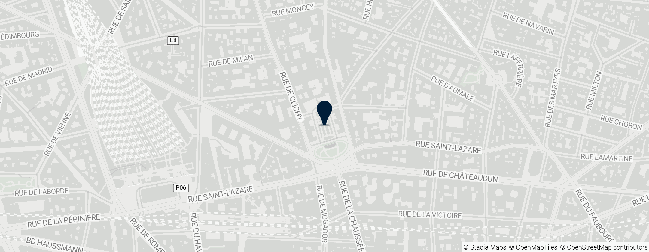 Map of Sainte-Trinité, Paris