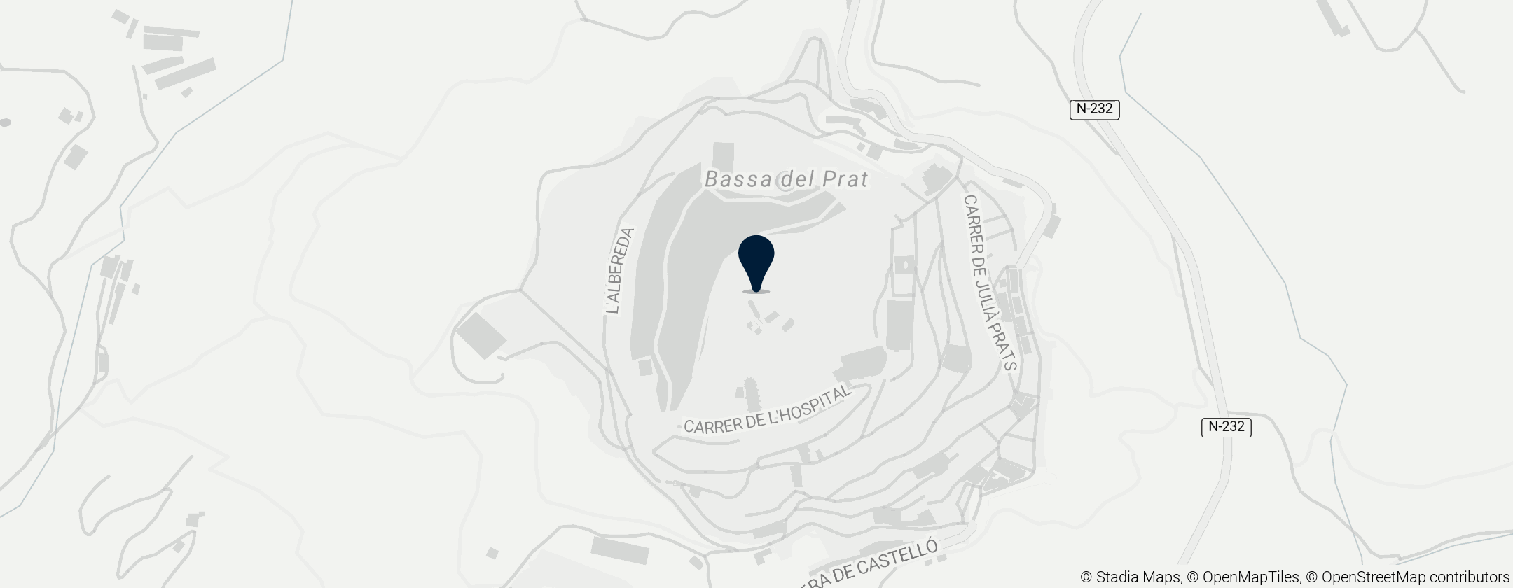 Map of Château de Morella