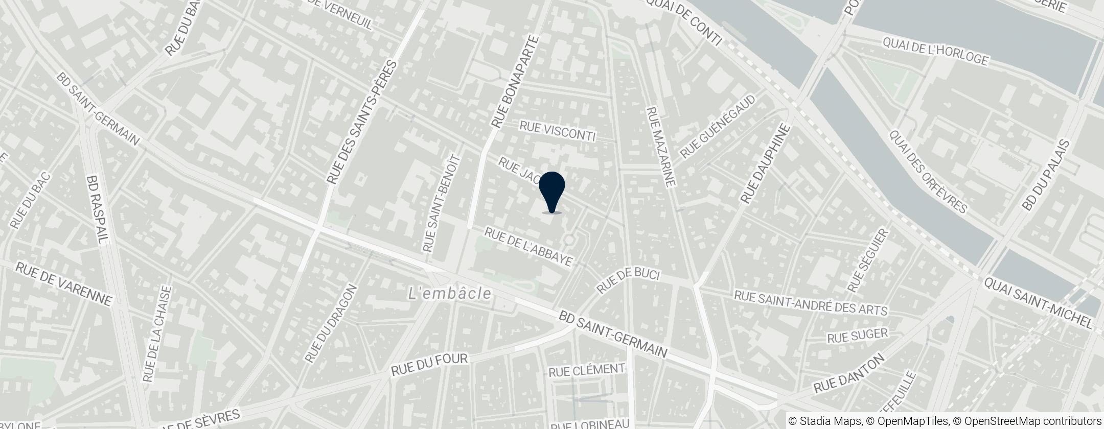 Map of Eugène Delacroix National Museum