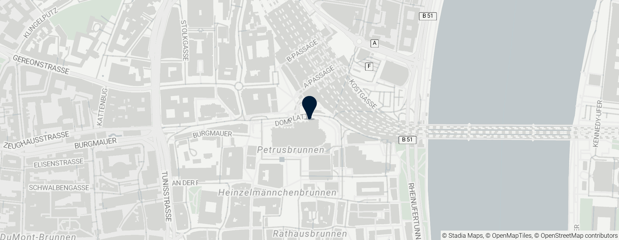 Map of Salle du trésor de la cathédrale de Cologne