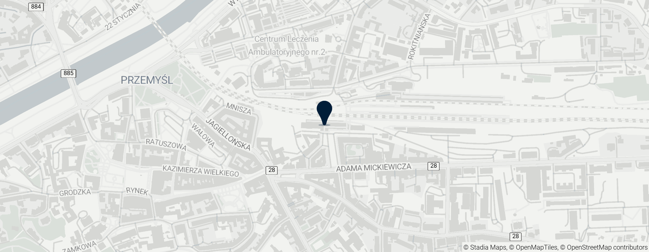 Map of Przemyśl Główny