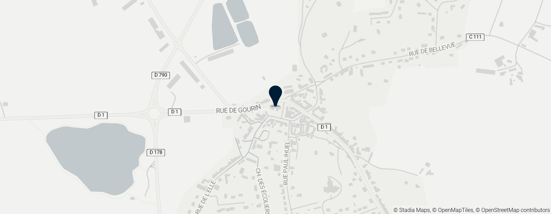 Map of Église Saint-Yves Plouray