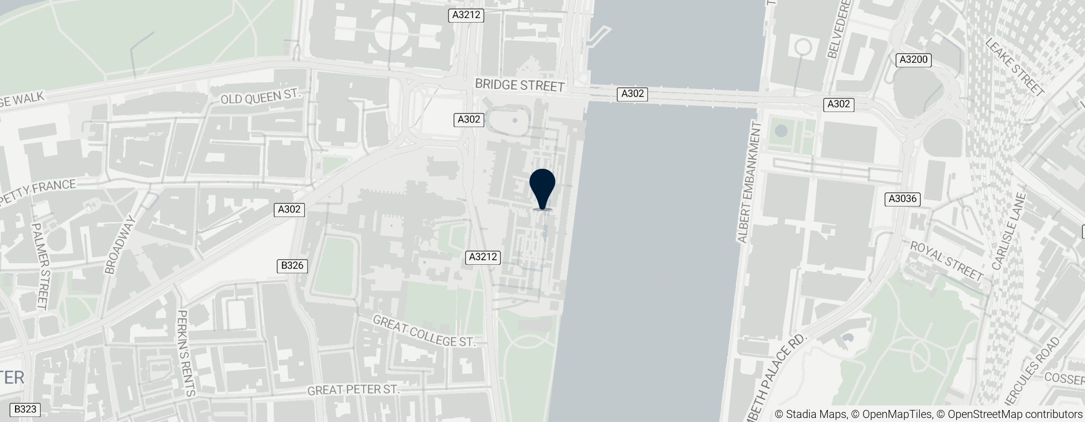 Map of Palace of Westminster