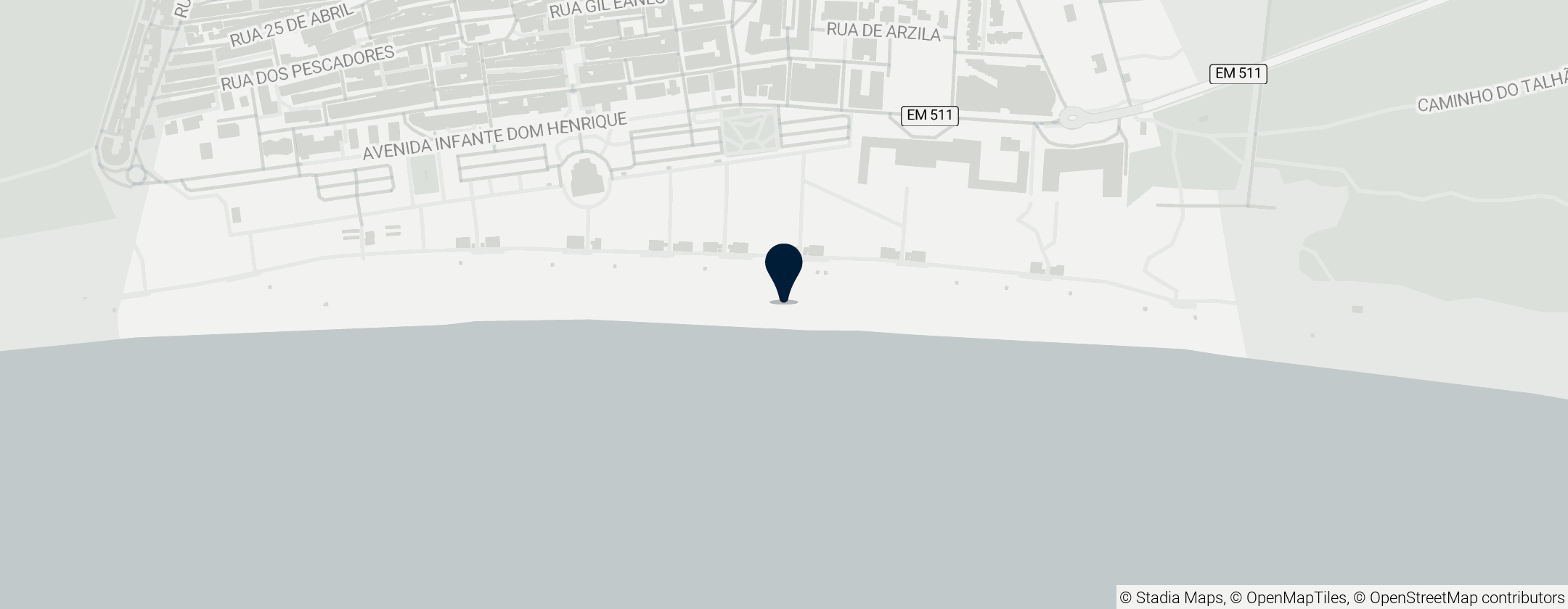 Map of Playa de Monte Gordo