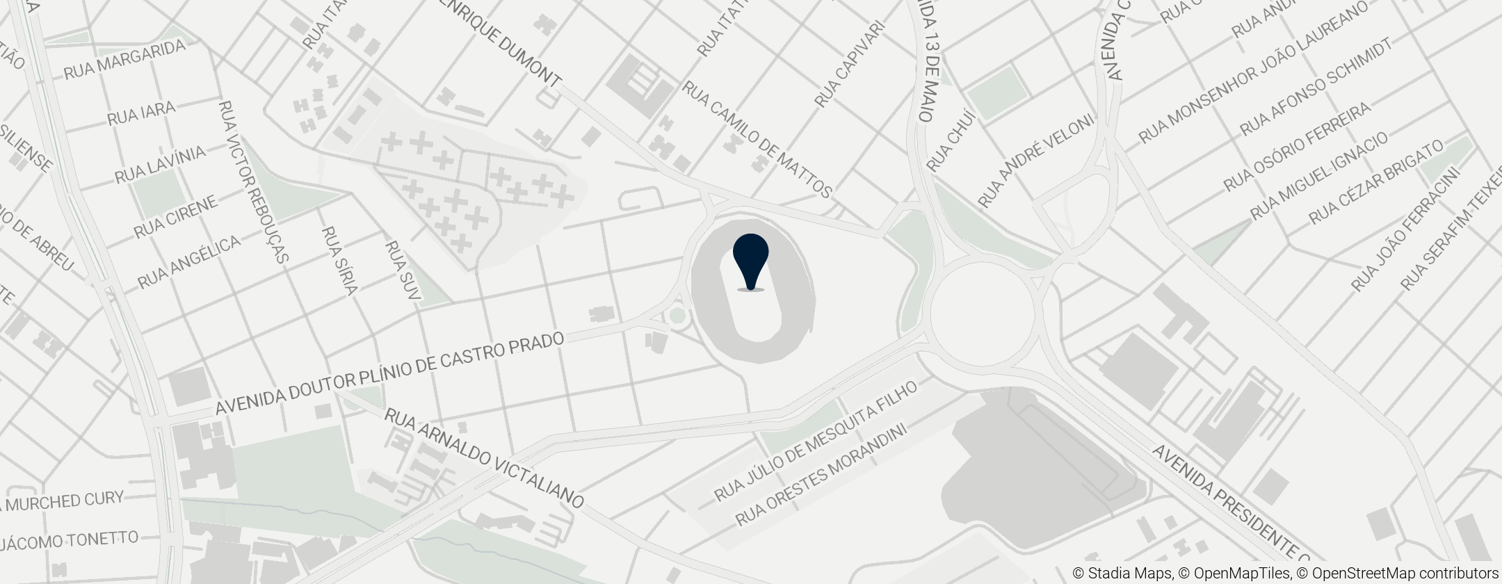 Map of Estádio Palma Travassos