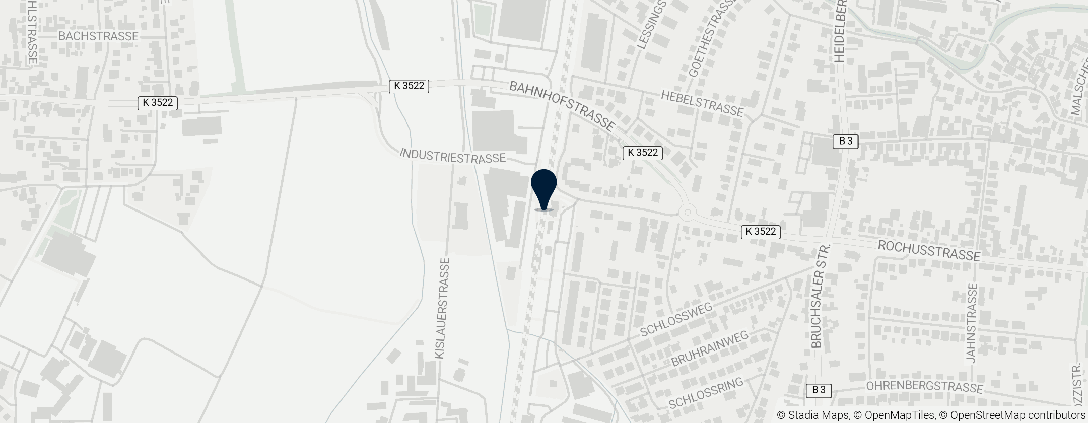 Map of Bad Schönborn-Kronau station