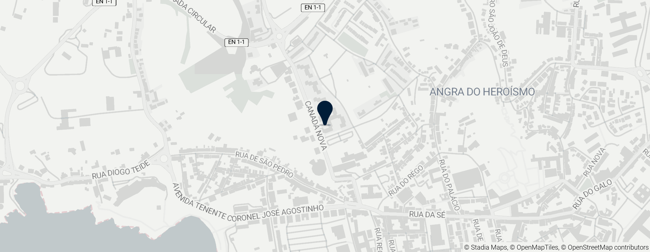 Map of Angra do Heroismo Town Centre