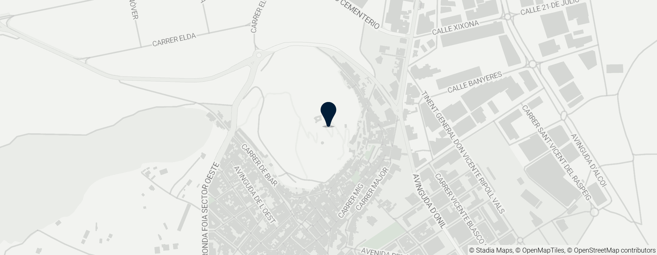 Map of Castelo de Castalla