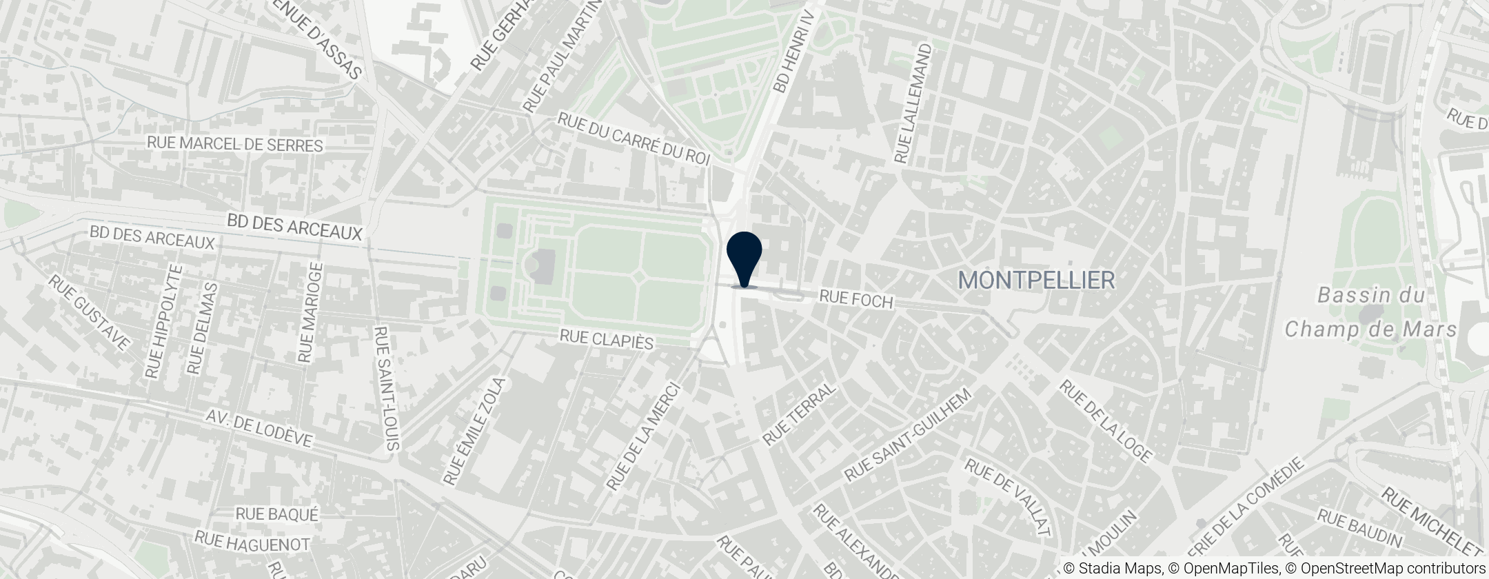 Map of Porte du Peyrou