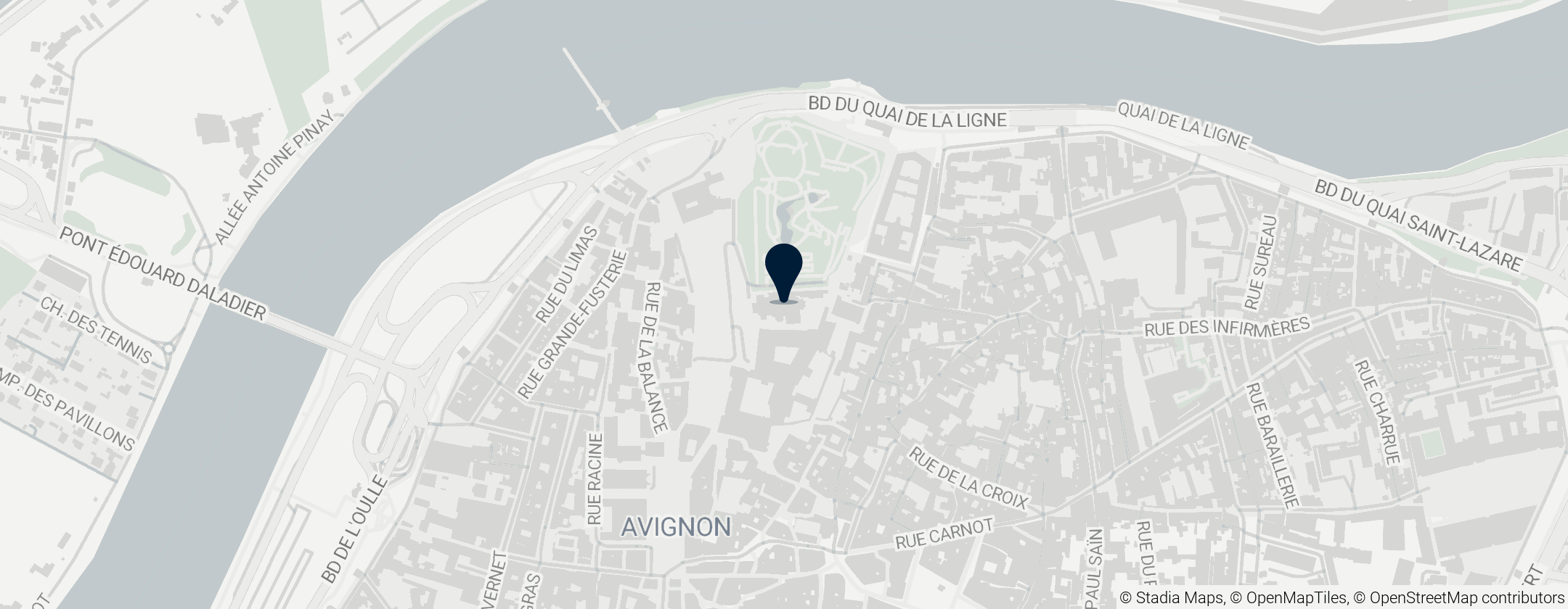 Map of Avignon Cathedral