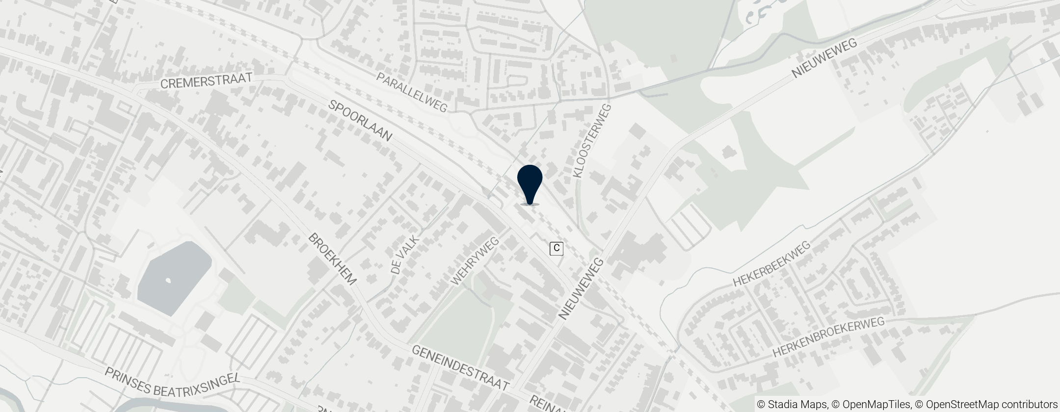 Map of Valkenburg vasútállomás