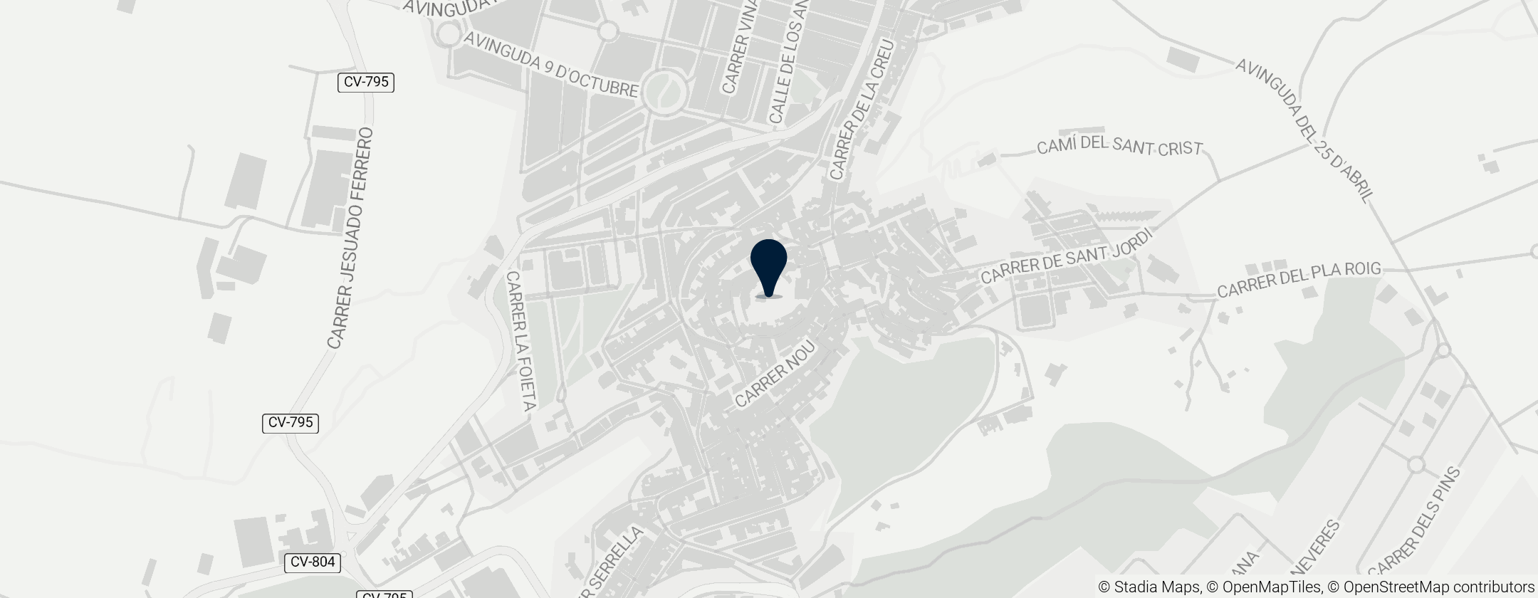 Map of Castle of Banyeres