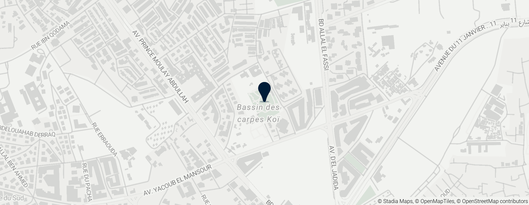 Map of Majorelle Garden