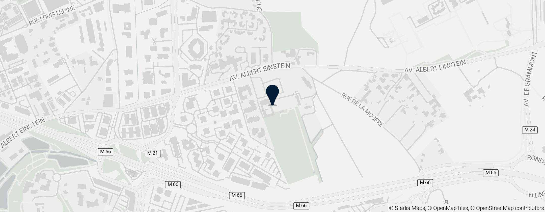 Map of Château de Flaugergues