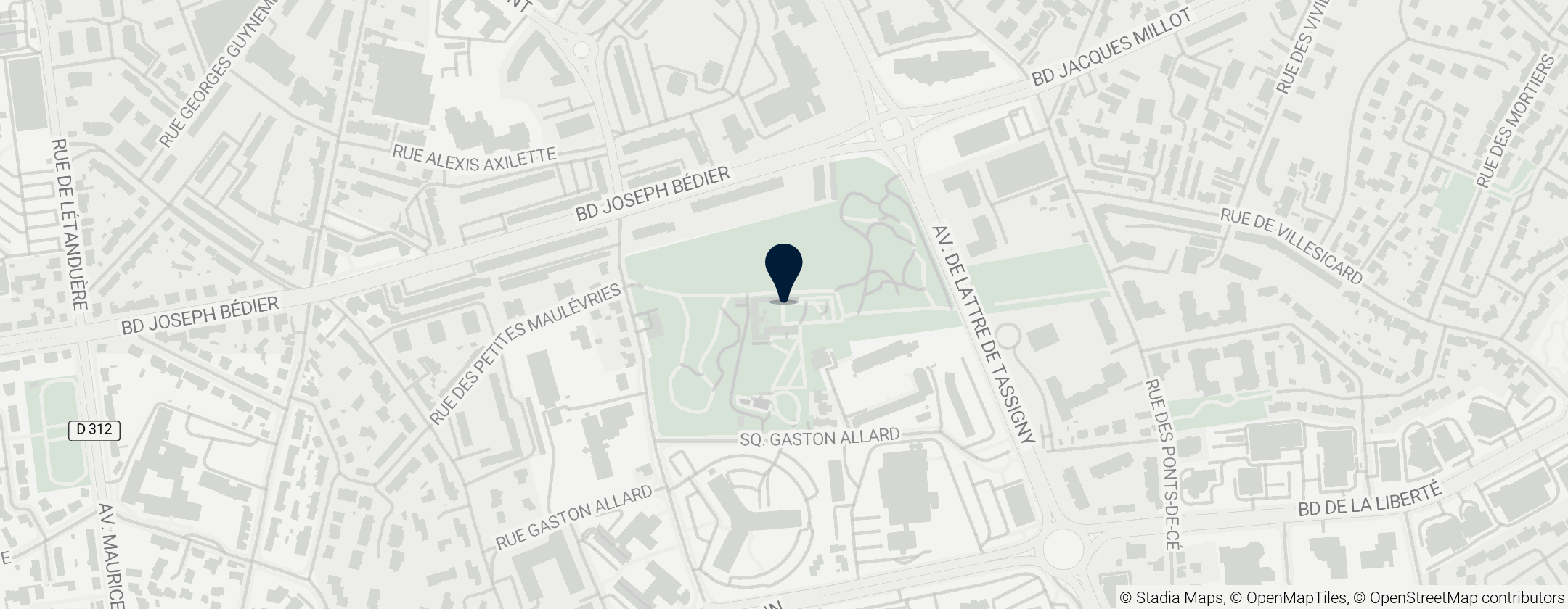 Map of Arboretum Gaston Allard