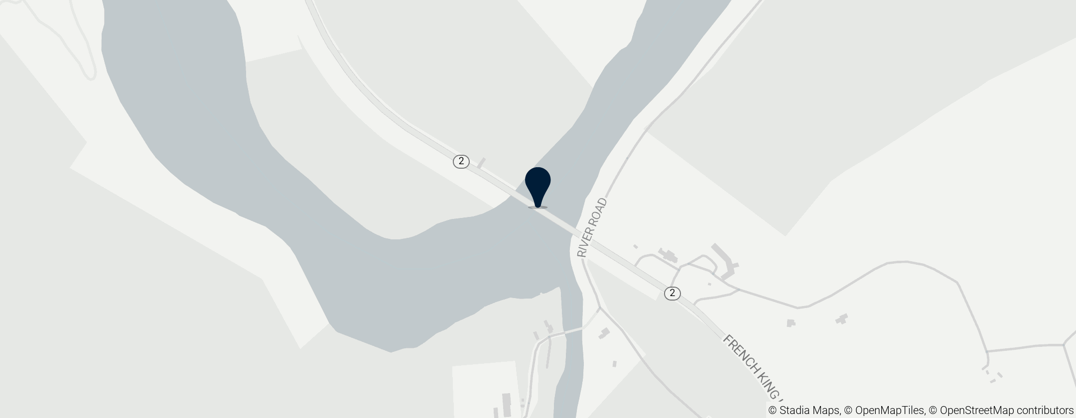 Map of French King Bridge