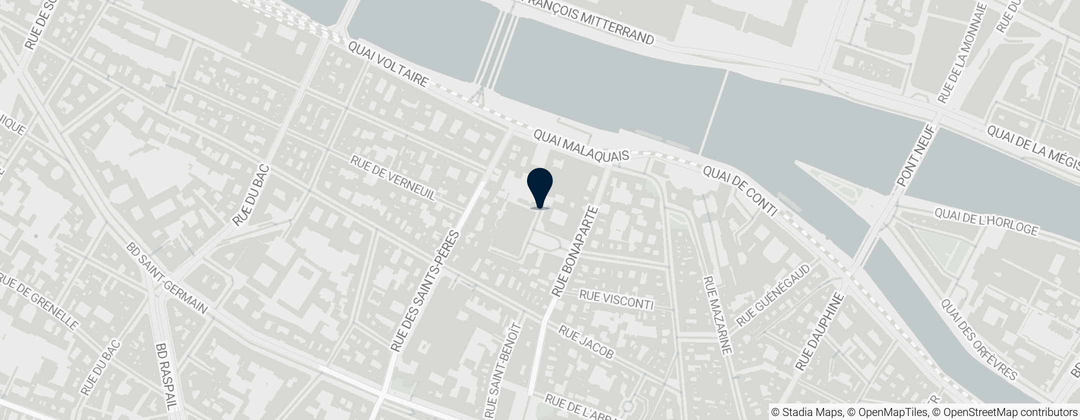 Map of Beaux-Arts de Paris