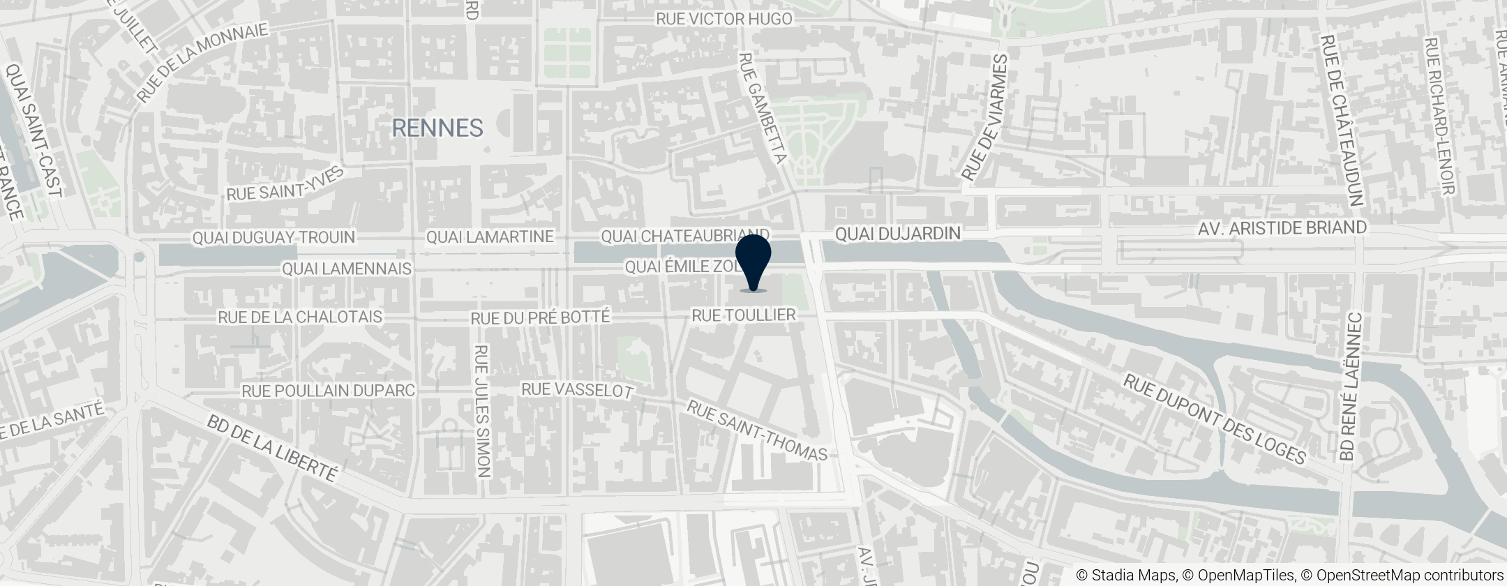 Map of Museum of Fine Arts of Rennes