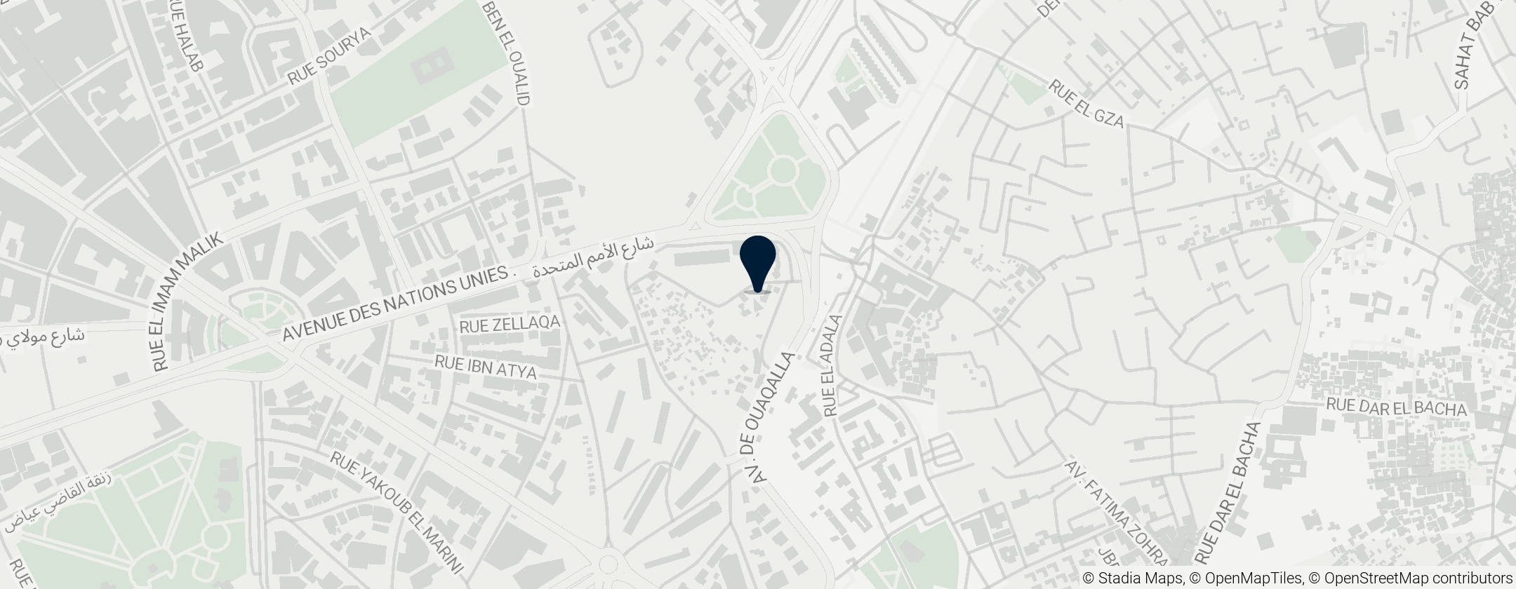 Map of Mechouar Square of Allegiance