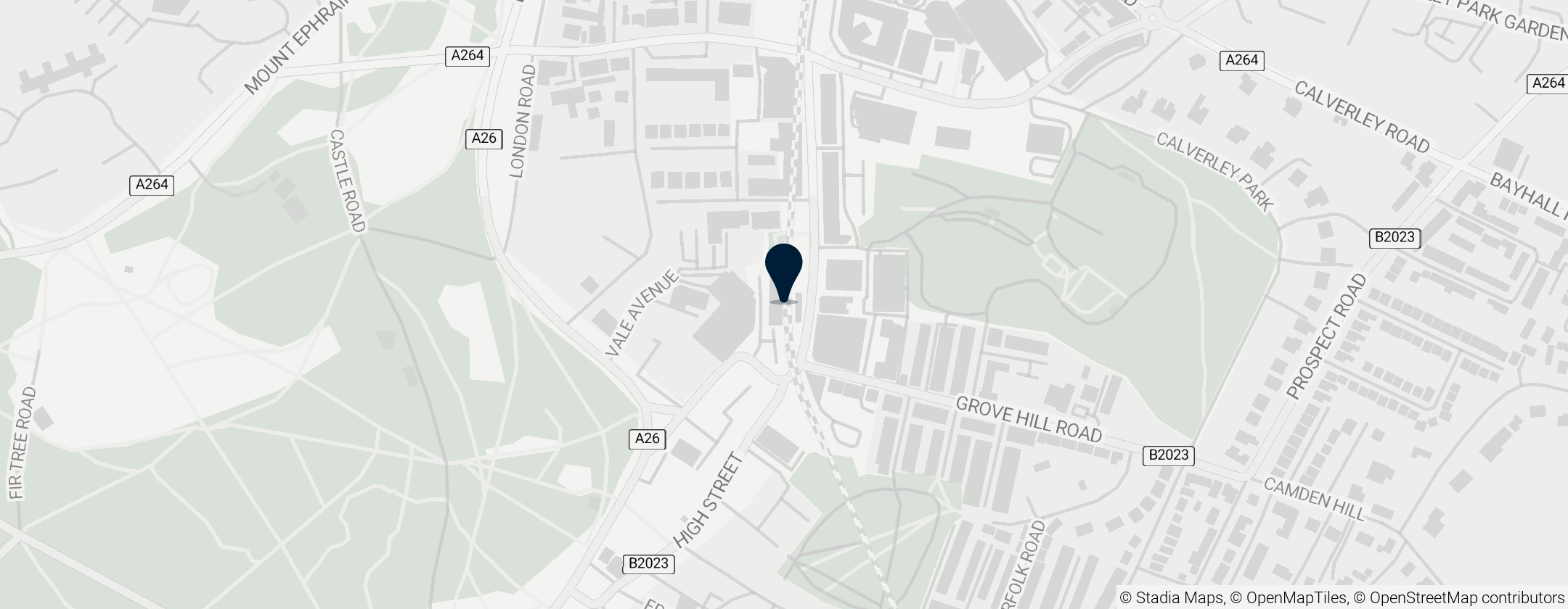 Map of Tunbridge Wells