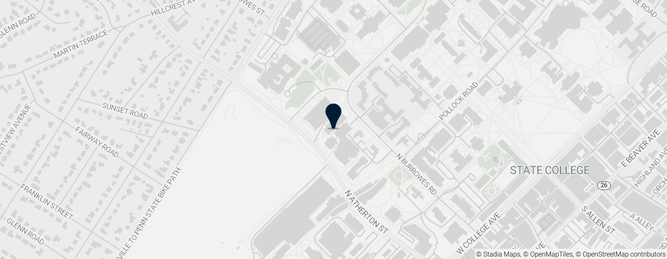 Map of Rec Hall