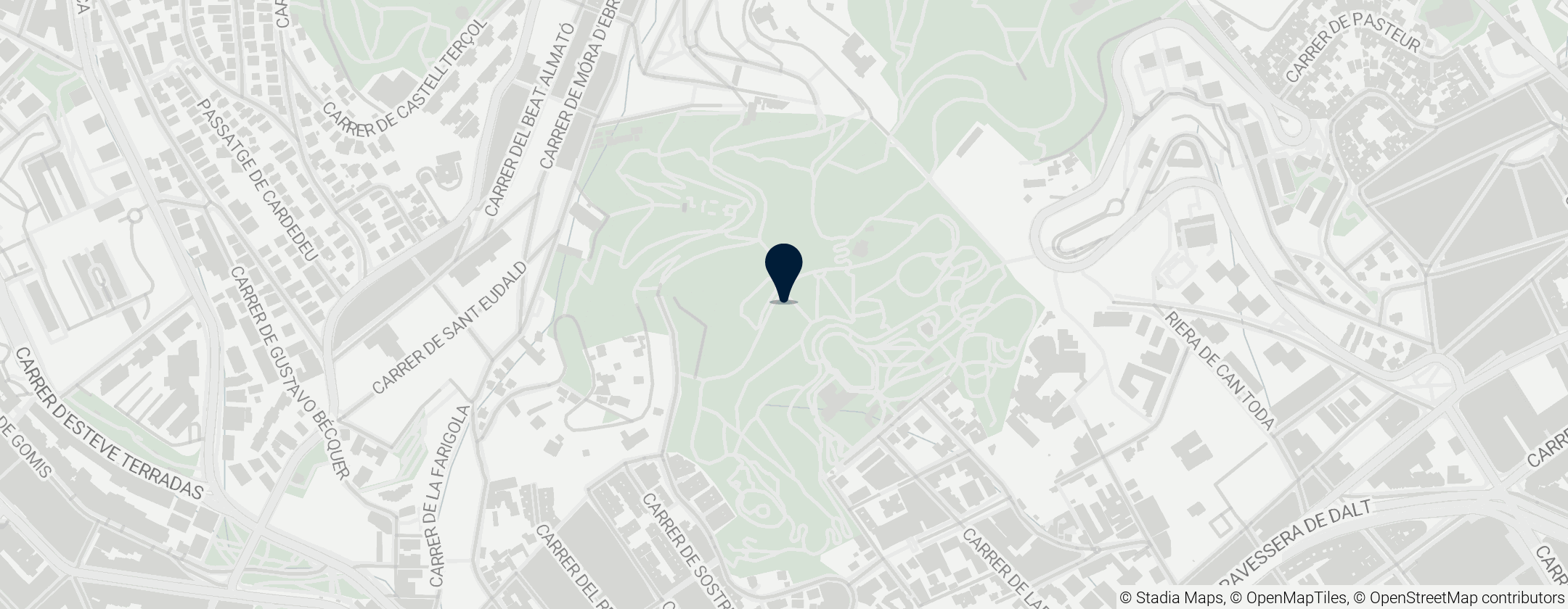 Map of Park Güell