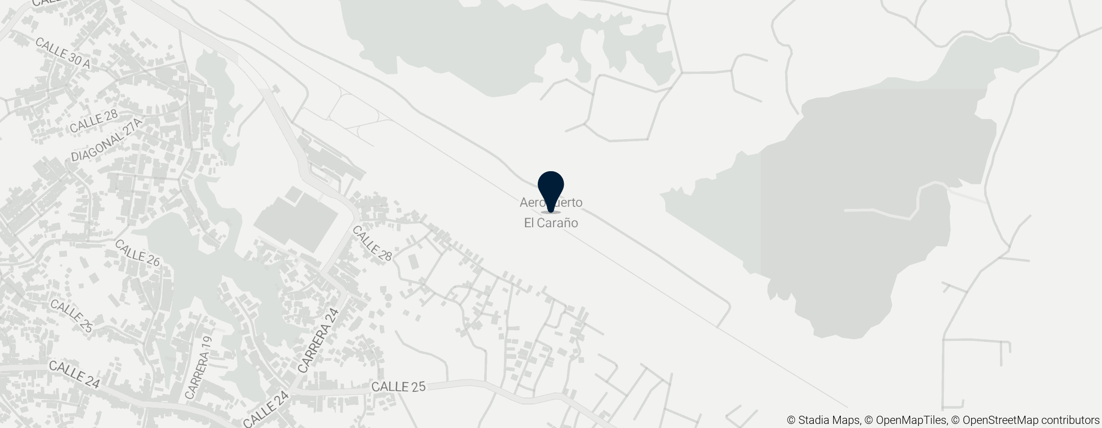 Map of Aeropuerto El Caraño