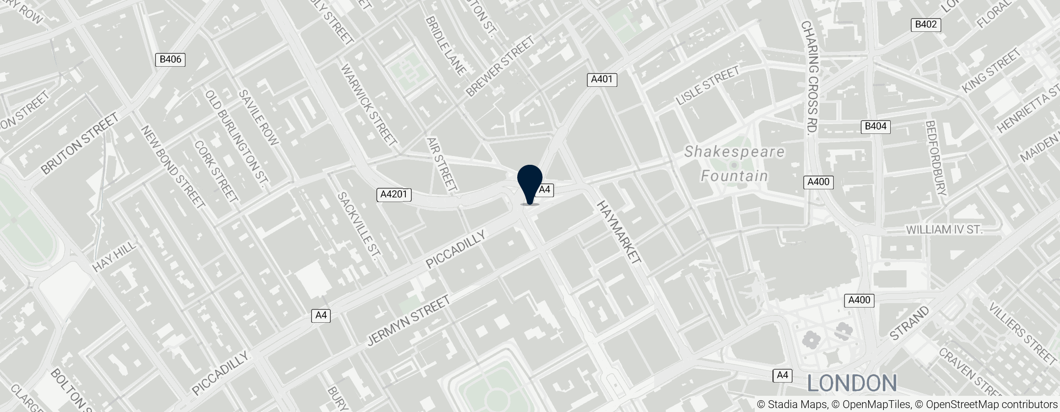 Map of 皮卡迪利圓環站