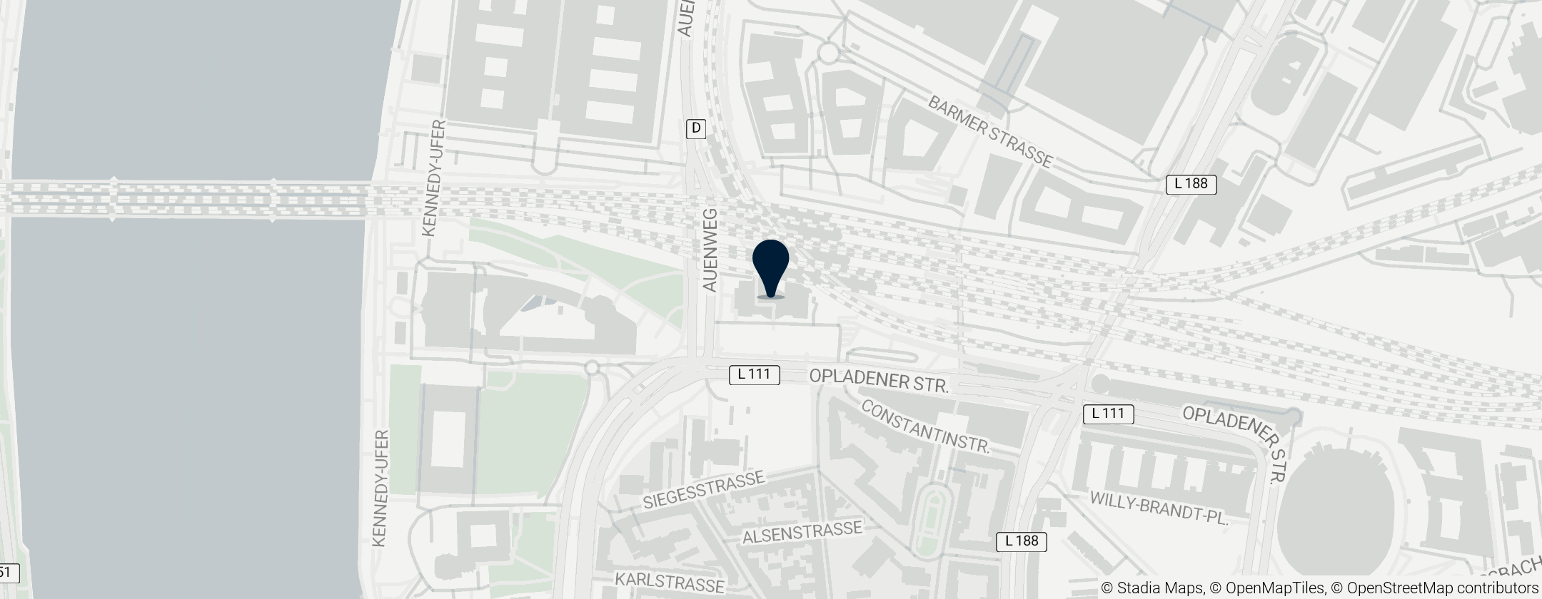 Map of Köln Messe/Deutz vasútállomás