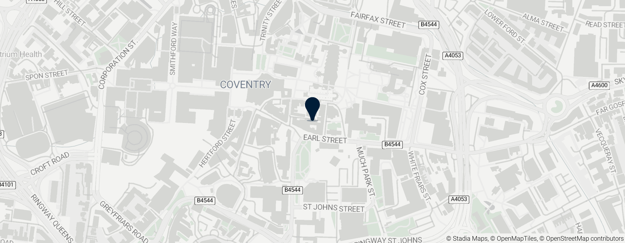 Map of Coventry City Council