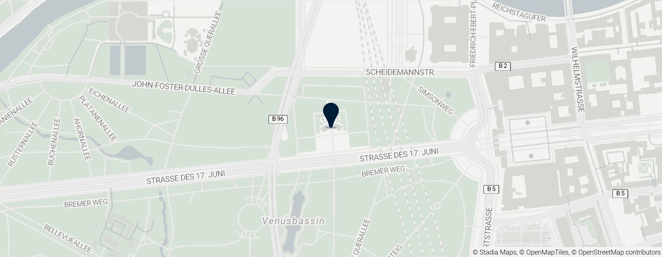 Map of Soviet War Memorial Tiergarten