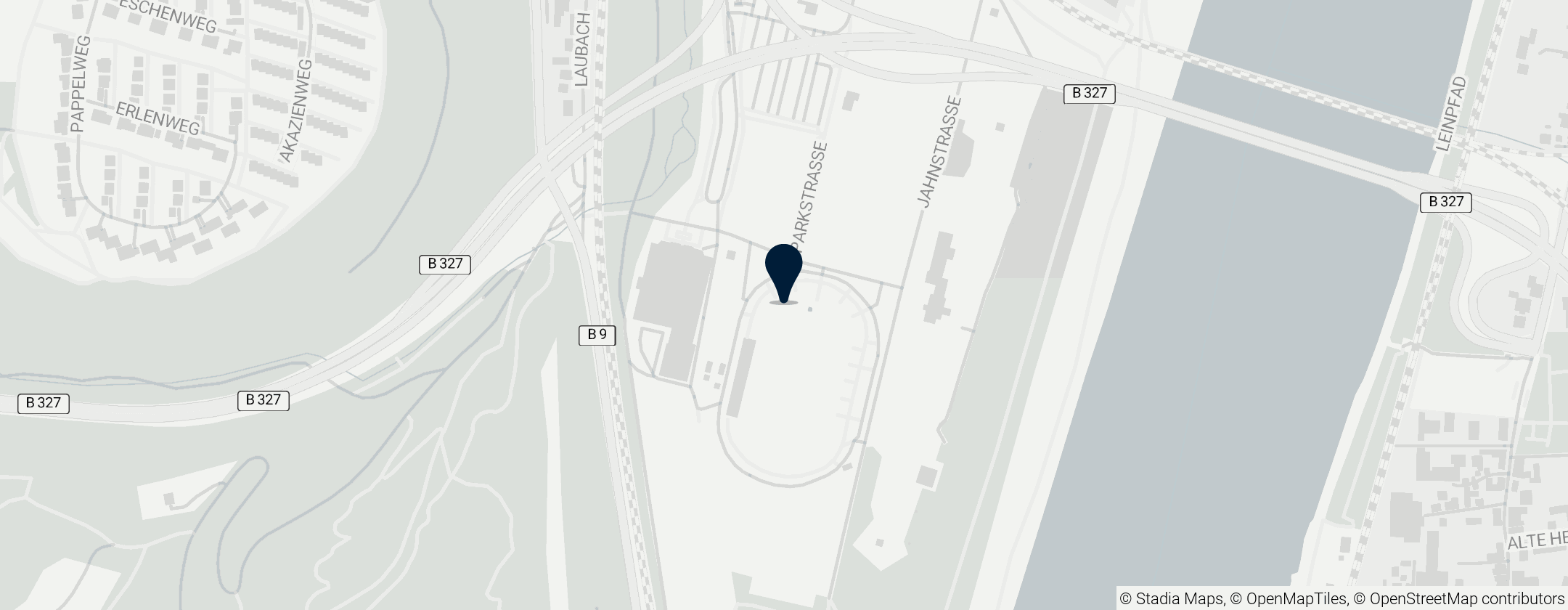 Map of Sportpark Oberwerth