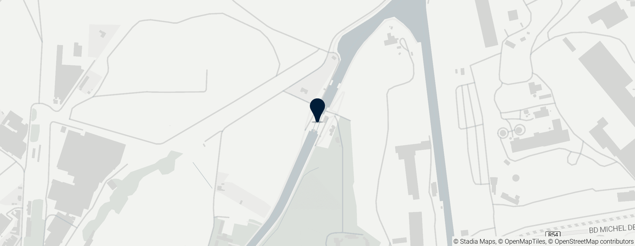 Map of Lifts on the Canal du Centre