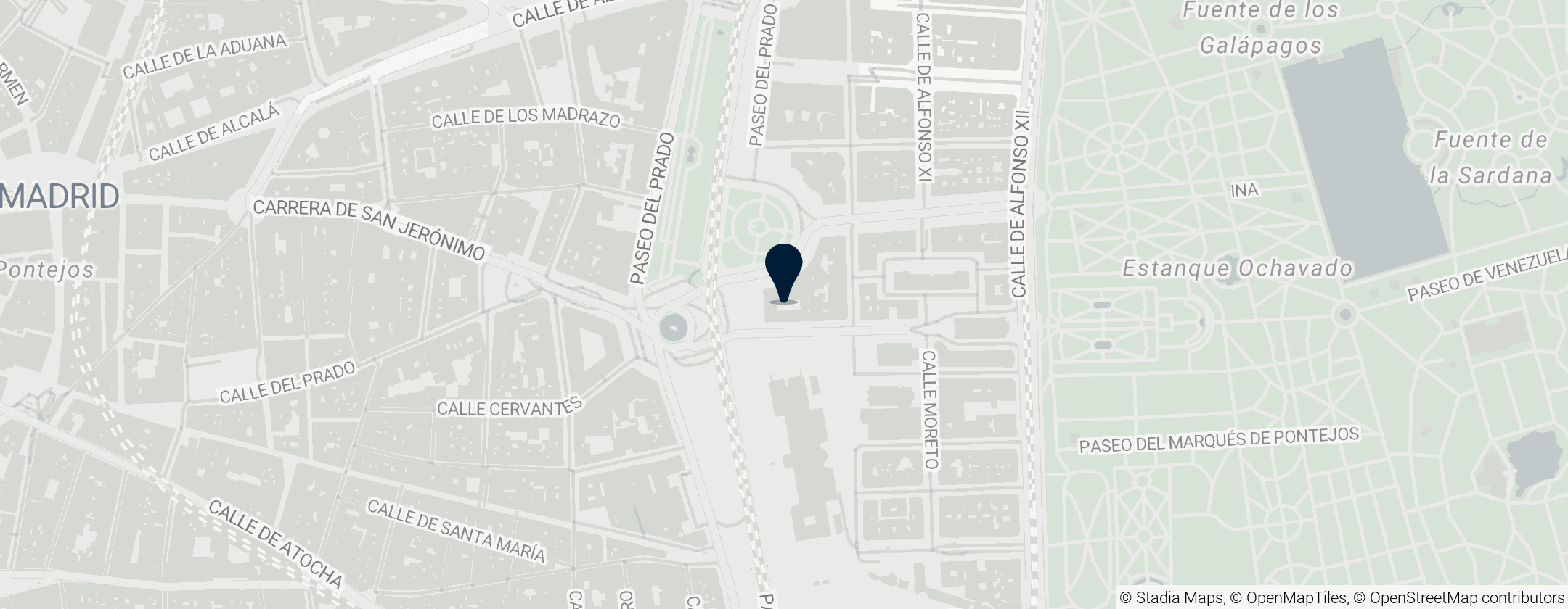 Map of Mandarin Oriental Ritz, Madrid