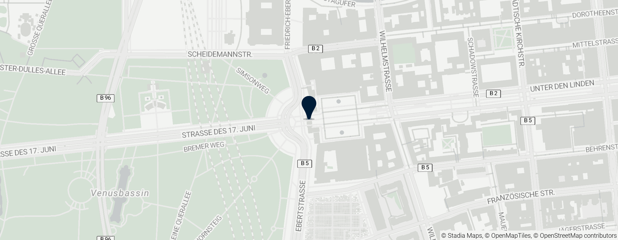 Map of Brandenburg Gate