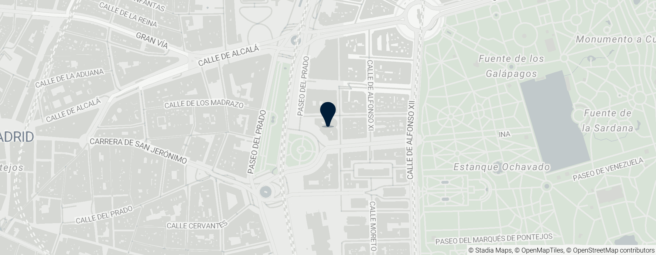 Map of Madrid Stock Exchange - Bolsa de Madrid