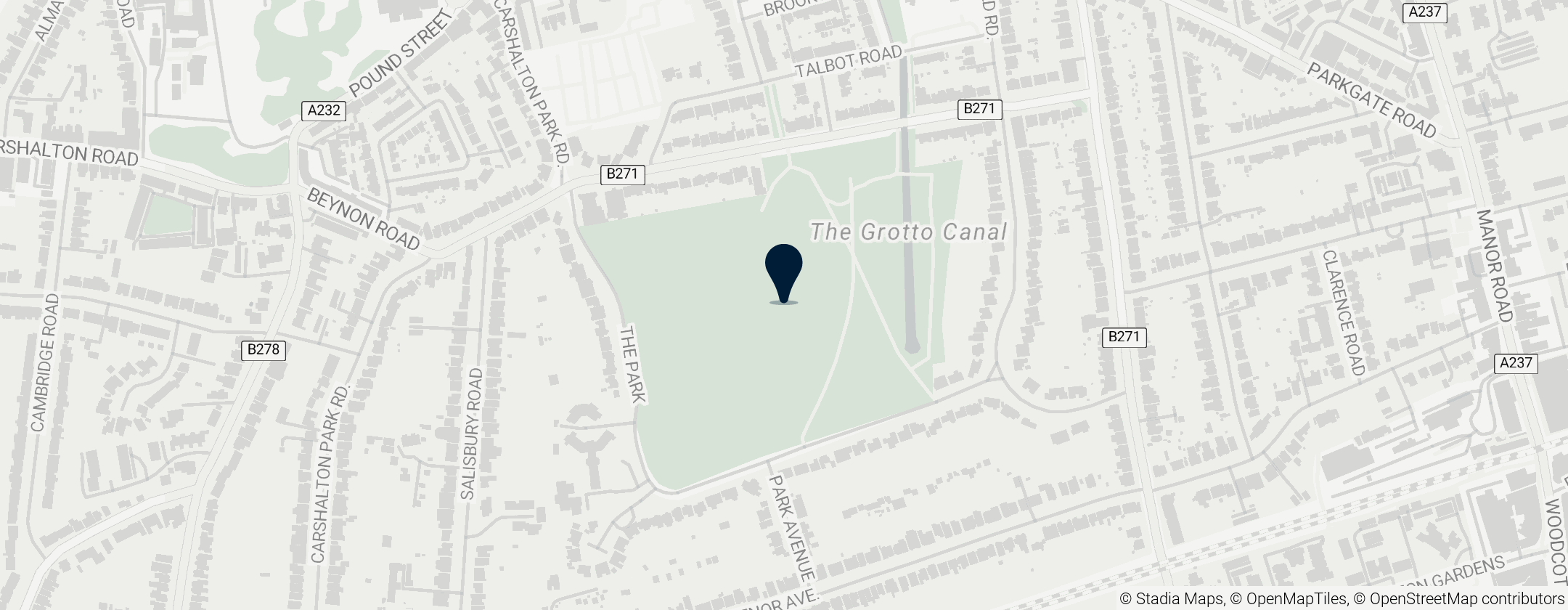 Map of Carshalton Park