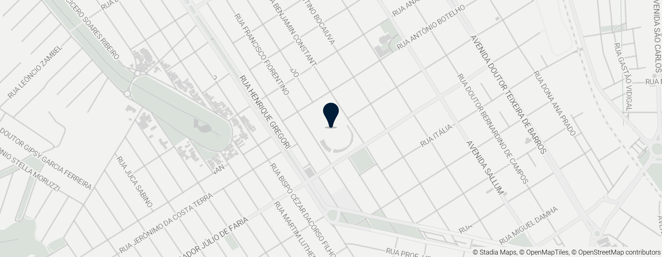 Map of Estádio Luís Augusto de Oliveira