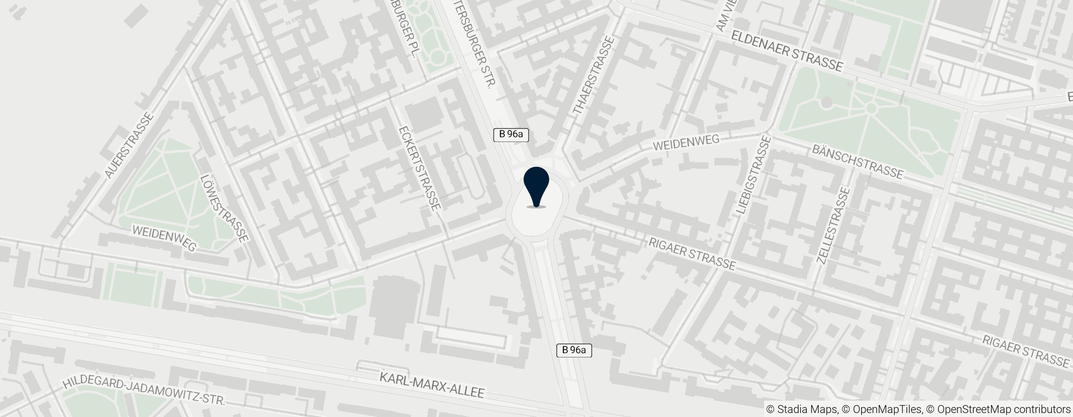 Map of Bersarinplatz