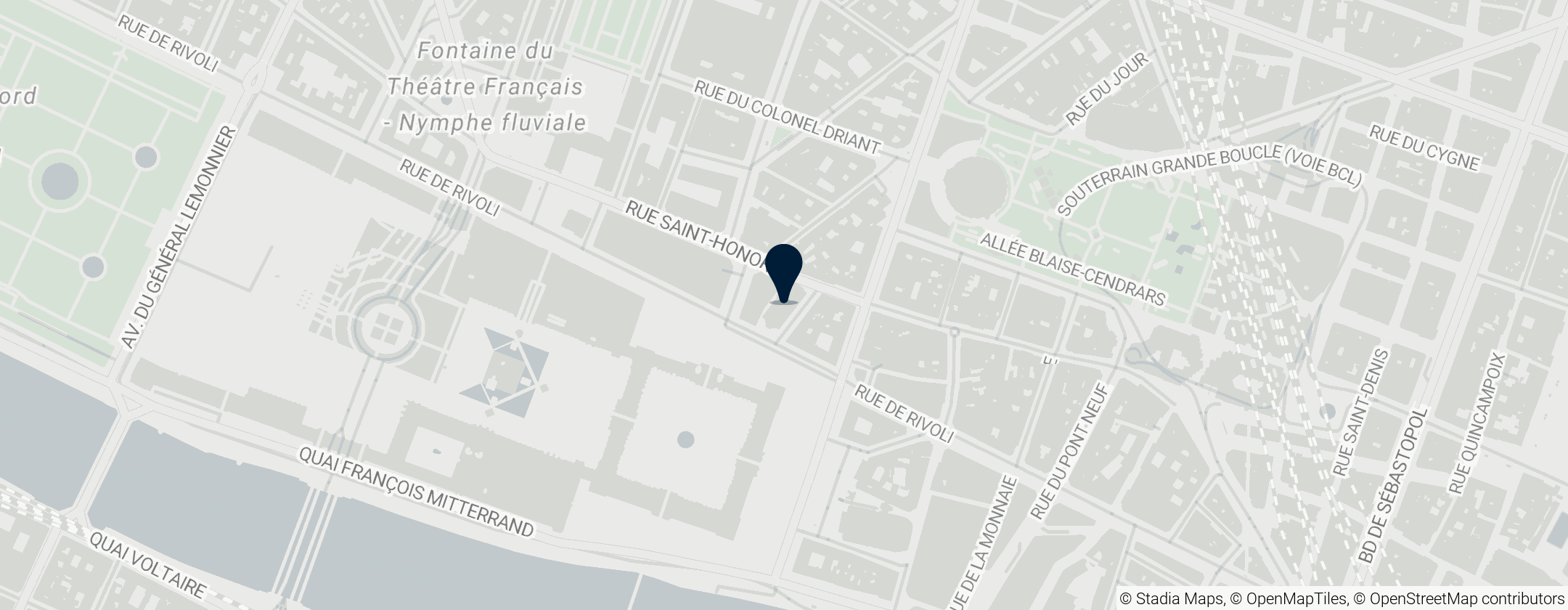 Map of Oratoire du Louvre