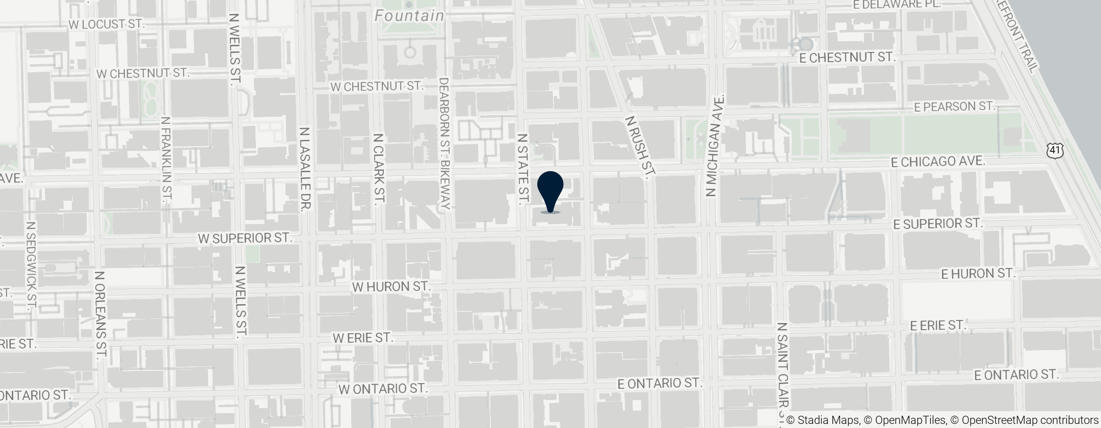 Map of Holy Name Cathedral