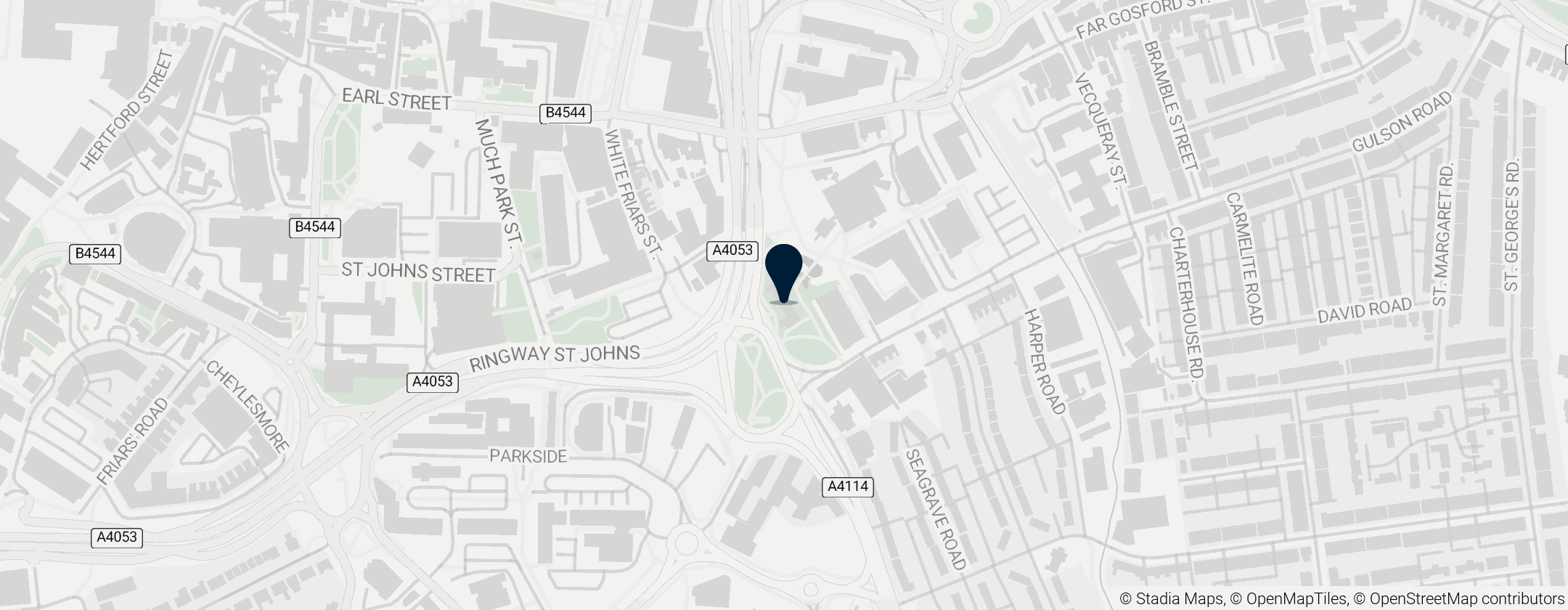 Map of Whitefriars, Coventry