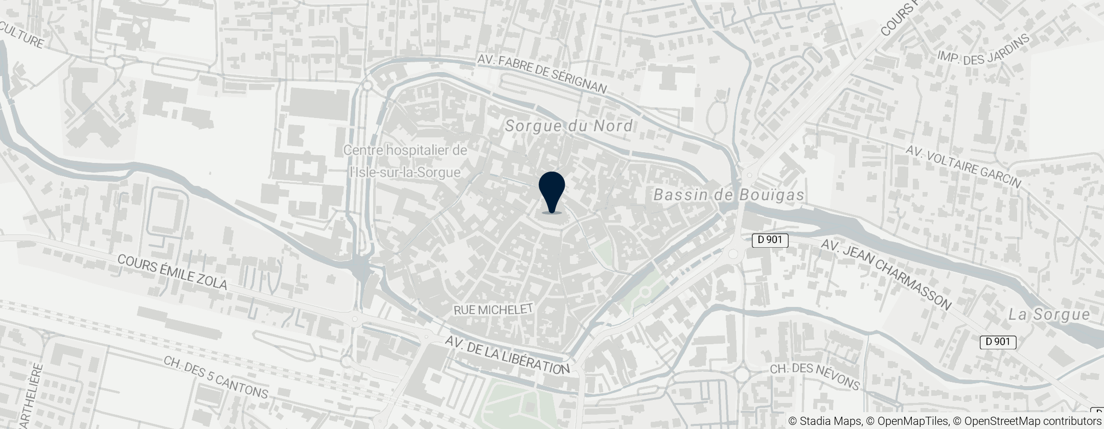 Map of Collégiale Notre-Dame-des-Anges de L'Isle-sur-la-Sorgue