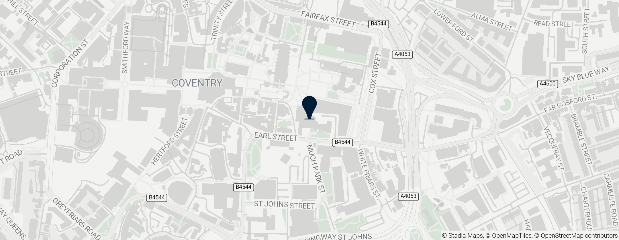 Map of Herbert Art Gallery & Museum