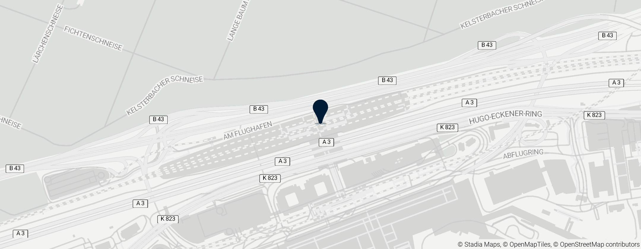 Map of Gare de l'aéroport de Francfort-sur-le-Main