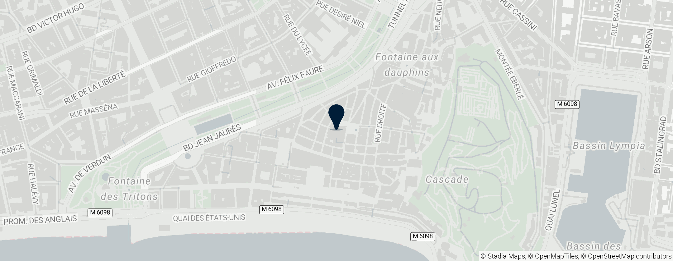 Map of Sainte Réparate Cathedral