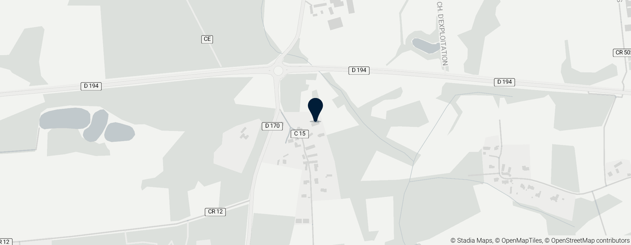 Map of Chapelle Notre-Dame de la Clarté de Locadour