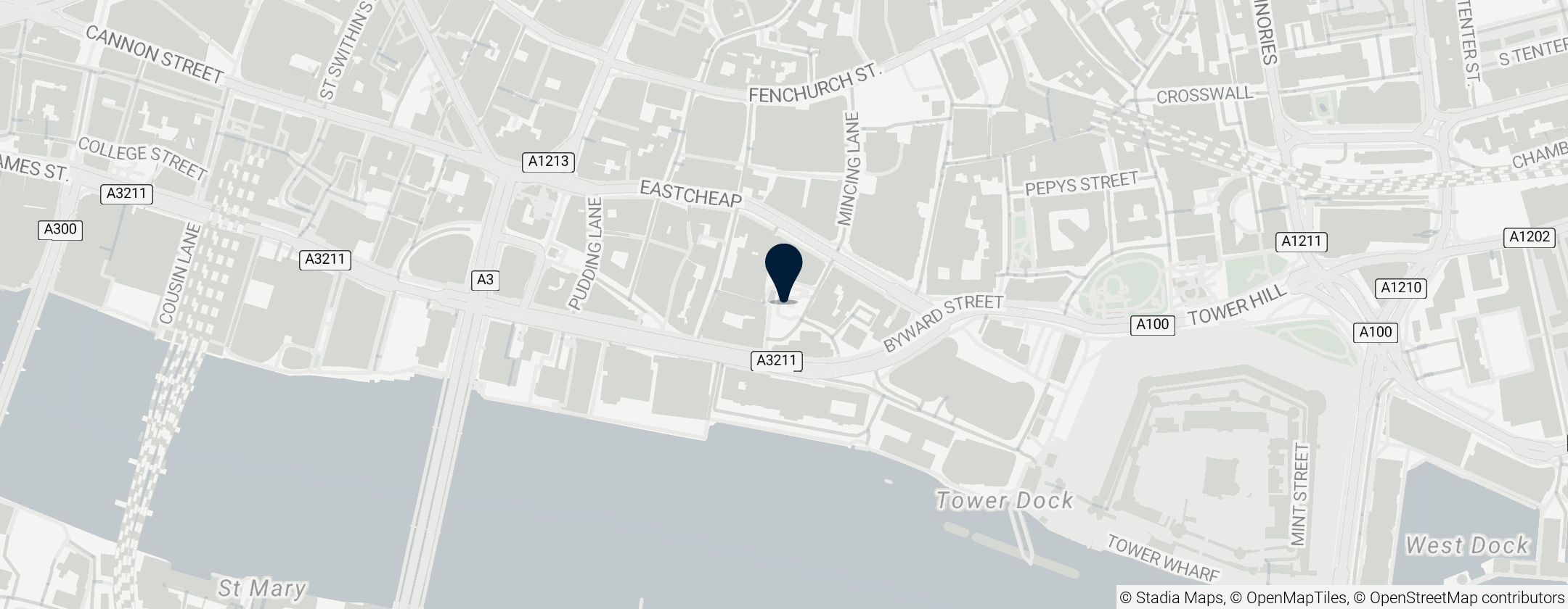 Map of St Dunstan in the East Church Garden